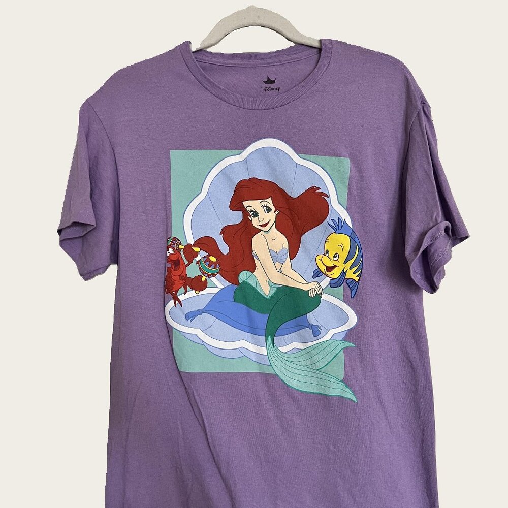 The Little Mermaid Purple T-Shirt Disney Hot Topic Size M